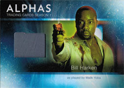 Alphas Season One M3 Wardrobe Costume Card Malik Yoba as Bill Harken