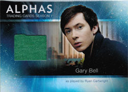 Alphas Season One M8 Wardrobe Costume Card Ryan Cartwright as Gary Bell - Green