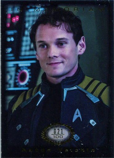 Star Trek Beyond In Memoriam Chase Card M9 Anton Yelchin as Chekov #21/100