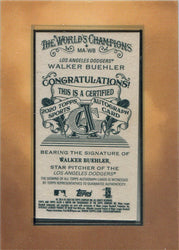 Topps Allen & Ginter Baseball 2020 Mini Autograph Card MA-WB Walker Buehler