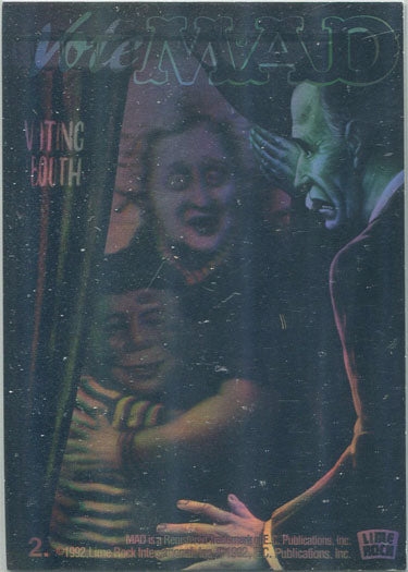 Mad Magazine Series Two Voting Booth Hologram Card 2