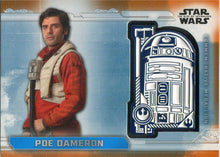 Star Wars Rise Skywalker Commemorative Medallion Card MC-RP Poe Orange 22/50