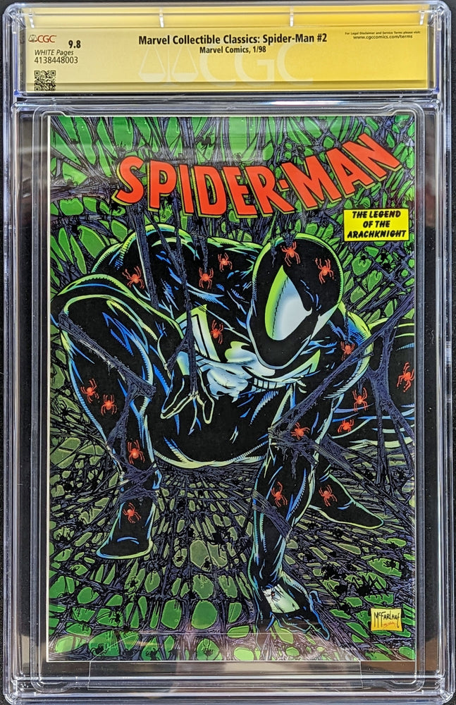 Marvel Collectible Classics Spider-Man #2 Signed Todd McFarlane Graded CGC 9.8