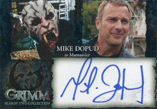 Grimm Season 2 Autograph Card MDA Mike Dopud as Marnassier