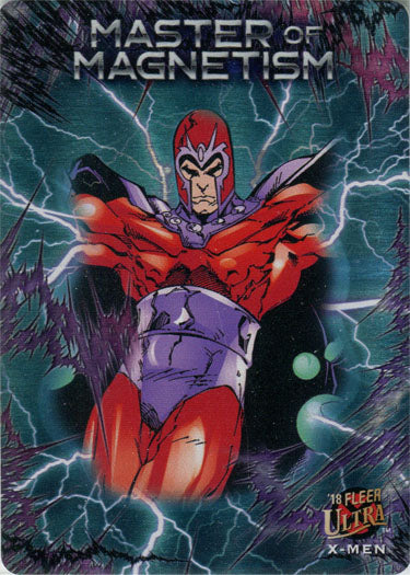 X-Men 2018 Fleer Ultra Master of Magnetism Metal Chase Card MM12