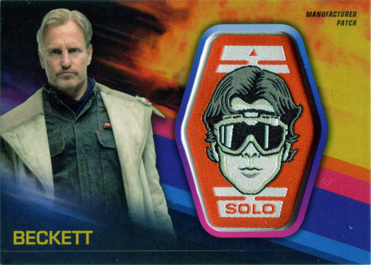 Solo Star Wars Story Patch Card MP-BH Gold Woody Harrelson as Beckett #10/10