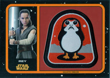 Star Wars Journey to Last Jedi Galactic Emblem Patch Relic MP-RY Rey Porg 98/99