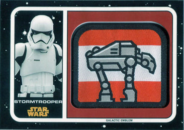 Star Wars Journey to Last Jedi Galactic Emblem Patch Relic MP-SP Stormtrooper