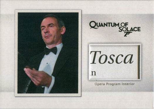 James Bond Archives 2017 Final Relic Prop Card MR8 Opera Invitation #097/160