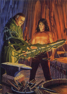 Larry Elmore Fantasy Art 1994 Metallic Storm Chase Card MS1 Forging A Magic...
