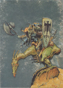 Mike Ploog Art 1994 Metallic Storm Chase Card MS1 Agawa Chieftain