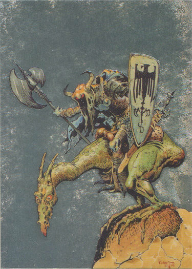 Mike Ploog Art 1994 Metallic Storm Chase Card MS1 Agawa Chieftain