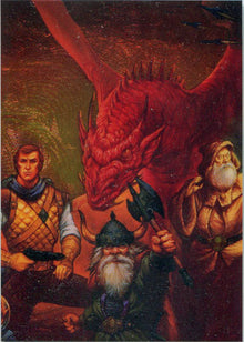 Jeff Easley Fantasy Art 1995 Metallic Storm Chase Card MS1 Heroes Villians