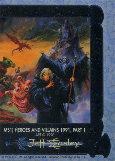Jeff Easley Fantasy Art 1995 Metallic Storm Chase Card MS1 Heroes Villians