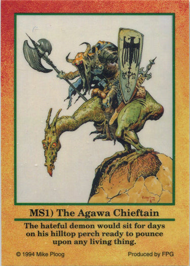 Mike Ploog Art 1994 Metallic Storm Chase Card MS1 Agawa Chieftain