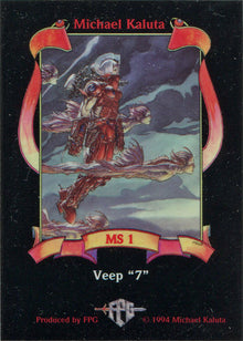 Michael Kaluta Fantasy Art 1994 Metallic Storm Chase Card MS1 Veep 7