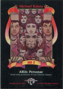 Michael Kaluta Fantasy Art 1994 Metallic Storm Chase Card MS2 ARIA Personae