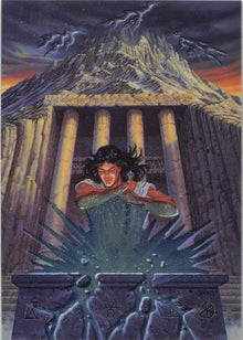 Larry Elmore Fantasy Art 1994 Metallic Storm Chase Card MS3 Triumph Of The...