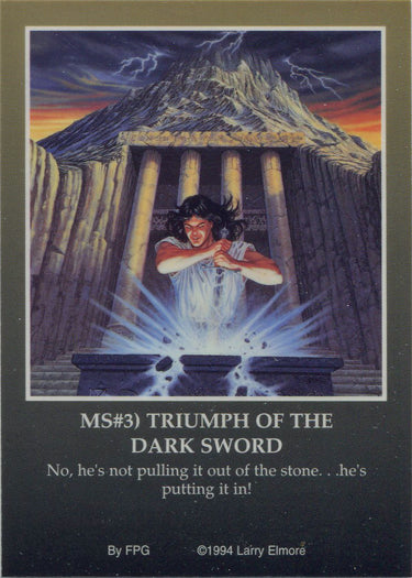 Larry Elmore Fantasy Art 1994 Metallic Storm Chase Card MS3 Triumph Of The...