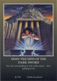 Larry Elmore Fantasy Art 1994 Metallic Storm Chase Card MS3 Triumph Of The...
