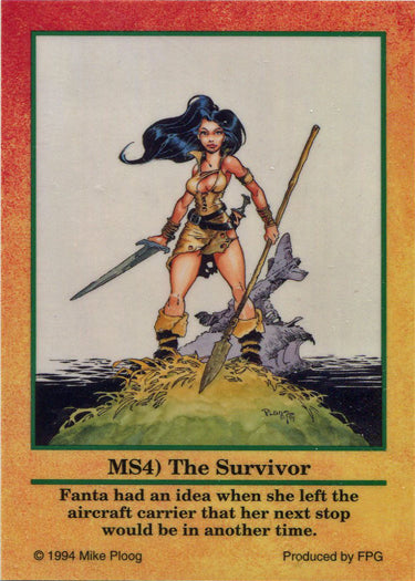 Mike Ploog Art 1994 Metallic Storm Chase Card MS4 Survivor