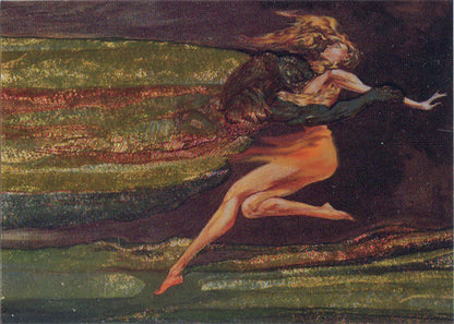 Michael Kaluta Fantasy Art 1994 Metallic Storm Chase Card MS5 Paolo Francesca