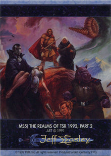 Jeff Easley Fantasy Art 1995 Metallic Storm Chase Card MS5 Realms Of TSR