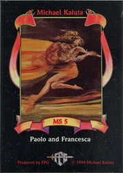 Michael Kaluta Fantasy Art 1994 Metallic Storm Chase Card MS5 Paolo Francesca