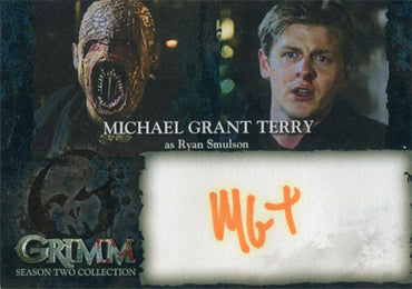 Grimm Season 2 Autograph Card MTA Michael Terry Ryan Smulson Orange