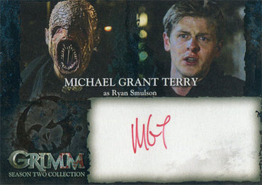 Grimm Season 2 Autograph Card MTA Michael Grant Terry Ryan Smulson