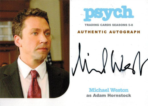 Psych Seasons 5 to 8 Autograph Card MW Michael Weston as Adam Hornstock
