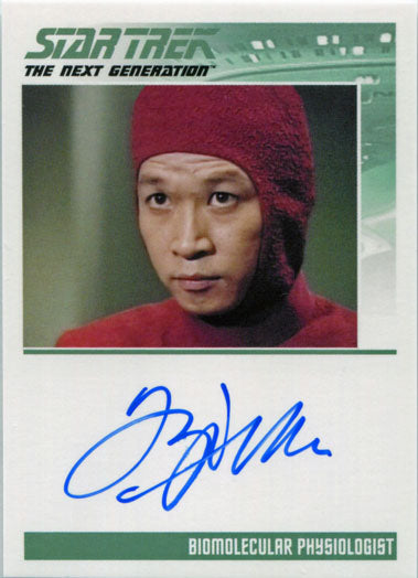 Star Trek TNG Portfolio Prints S2 Autograph Card Tzi Ma as Physiologist