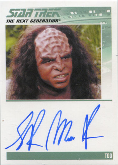 Star Trek TNG Portfolio Prints S1 Autograph Card Sterling Macer Jr. as Toq
