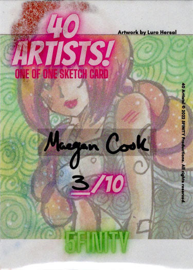 5finity 2022 40 Artists! Sketch Card Maegan Cook