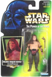 Star Wars POTF Malakili (Rancor Keeper) Action Figure Green Card