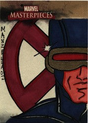 Marvel Masterpieces Series 2 Joe Manzella Cyclops Sketch Card