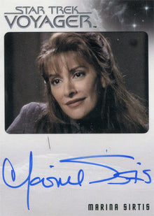 Star Trek Voyager Heroes & Villains Autograph Card Marina Sirtis as Deanna Troi