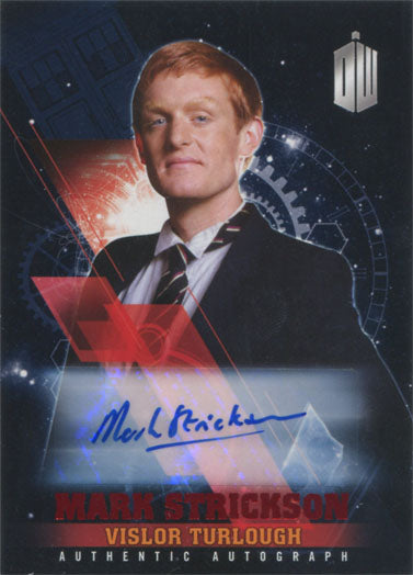 Doctor Who Timeless Autograph Card Mark Strickson as Vislor Turlough Red #03/10