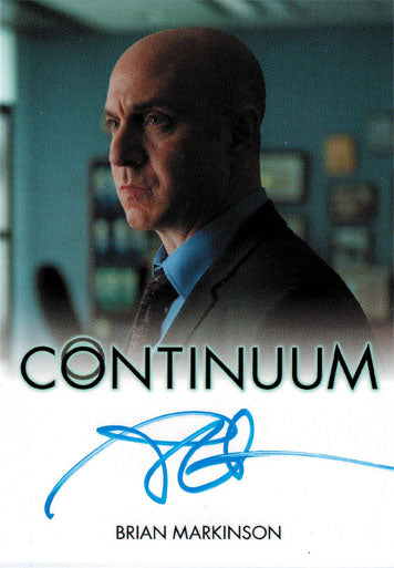 Continuum Seasons 1 and 2 Autograph Card Brian Markinson as Inspector Dillon