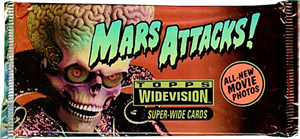 Mars Attacks Widevision Factory Sealed Trading Card Pack