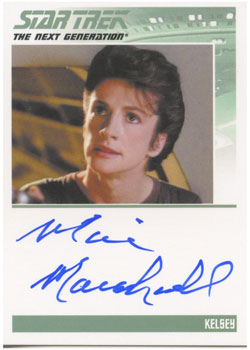 Star Trek TNG Heroes & Villains Autograph Card Marie Marshall as Kelsey