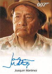 James Bond 50th Series Two Autograph Card Joaquin Martinez as Old Man