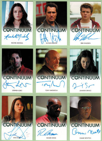 Continuum Seasons 1 and 2 Ultimate Master Set with 22 Autograph Cards