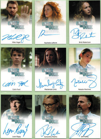 Under the Dome Master Set with 25 Autograph Cards