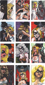 Moonstone Domino Lady & The Spider Sketch Card Master Set of 12