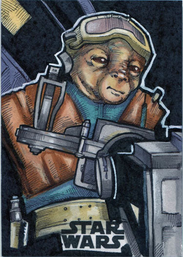 Solo Star Wars Story Art Sketch Card by Mike Mastermaker