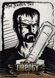 CBLDF Liberty Sketch Card by Mat Nastos