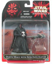 Star Wars Episode 1 Darth Maul with Sith Infiltrator Deluxe Action Figure