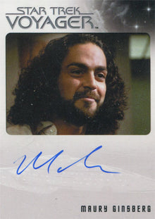 Star Trek Voyager Heroes & Villains Autograph Card Maury Ginsberg as Ginsberg