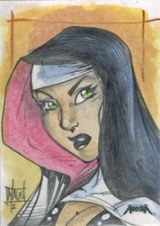 Female Persuasion Series 2 Bill Maus Warrior Nun Sketch V3